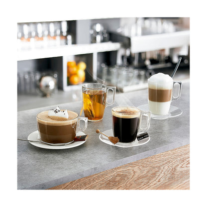 Set of glass coffee cups - 6 pieces