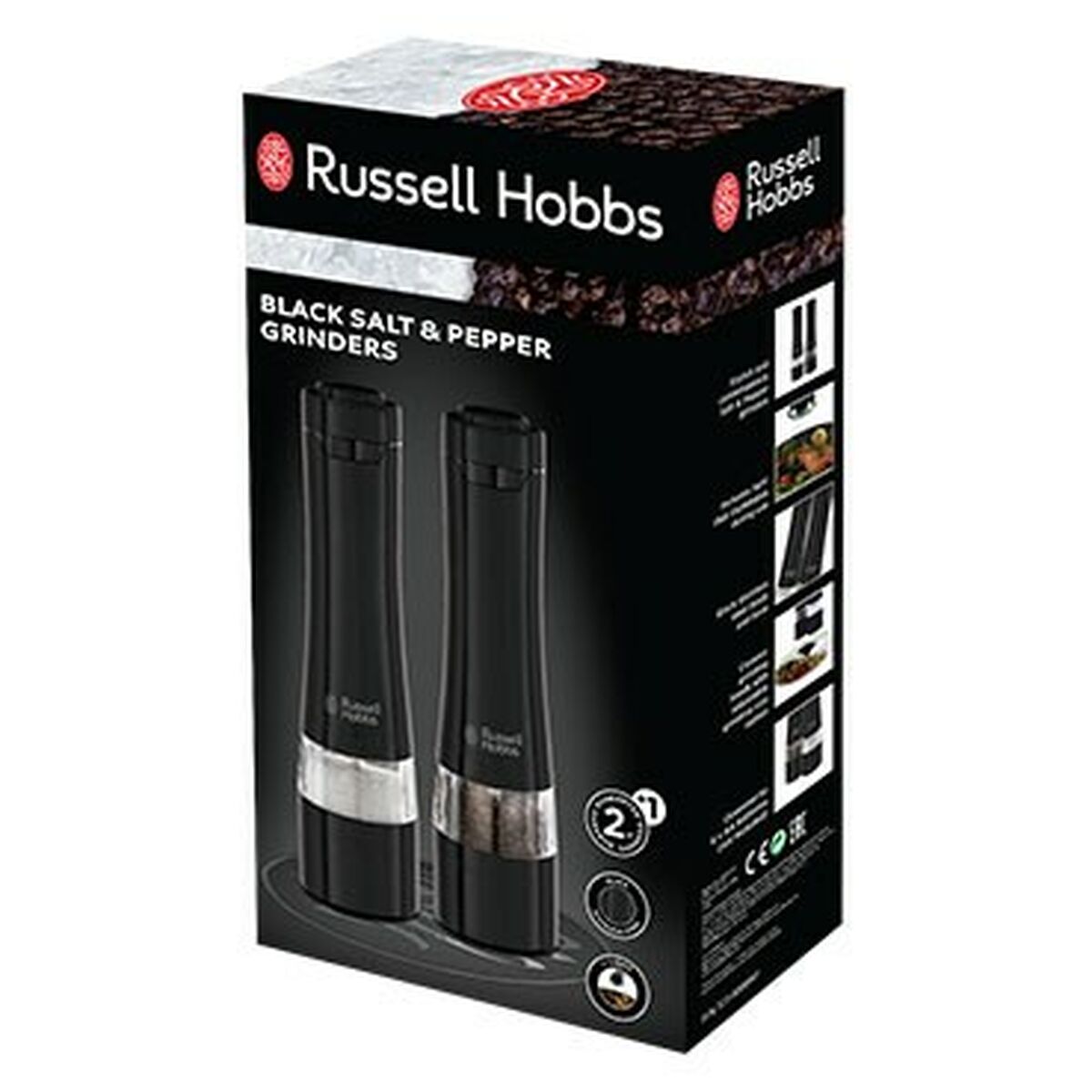 Kruidenmolen Russell Hobbs 28010-56 Zwart (2 stuks)