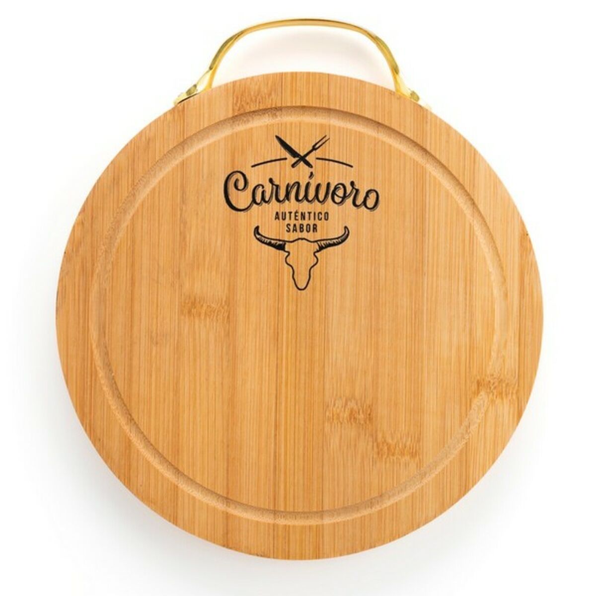 Cutting board Carnivoro Wood with steel handle