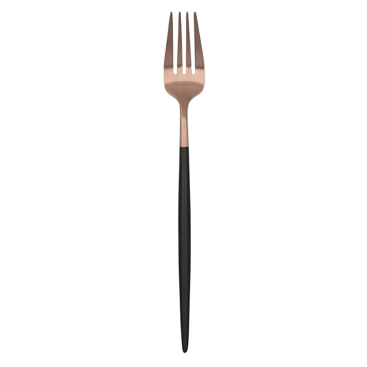 Fork set black copper metal - 12 pieces