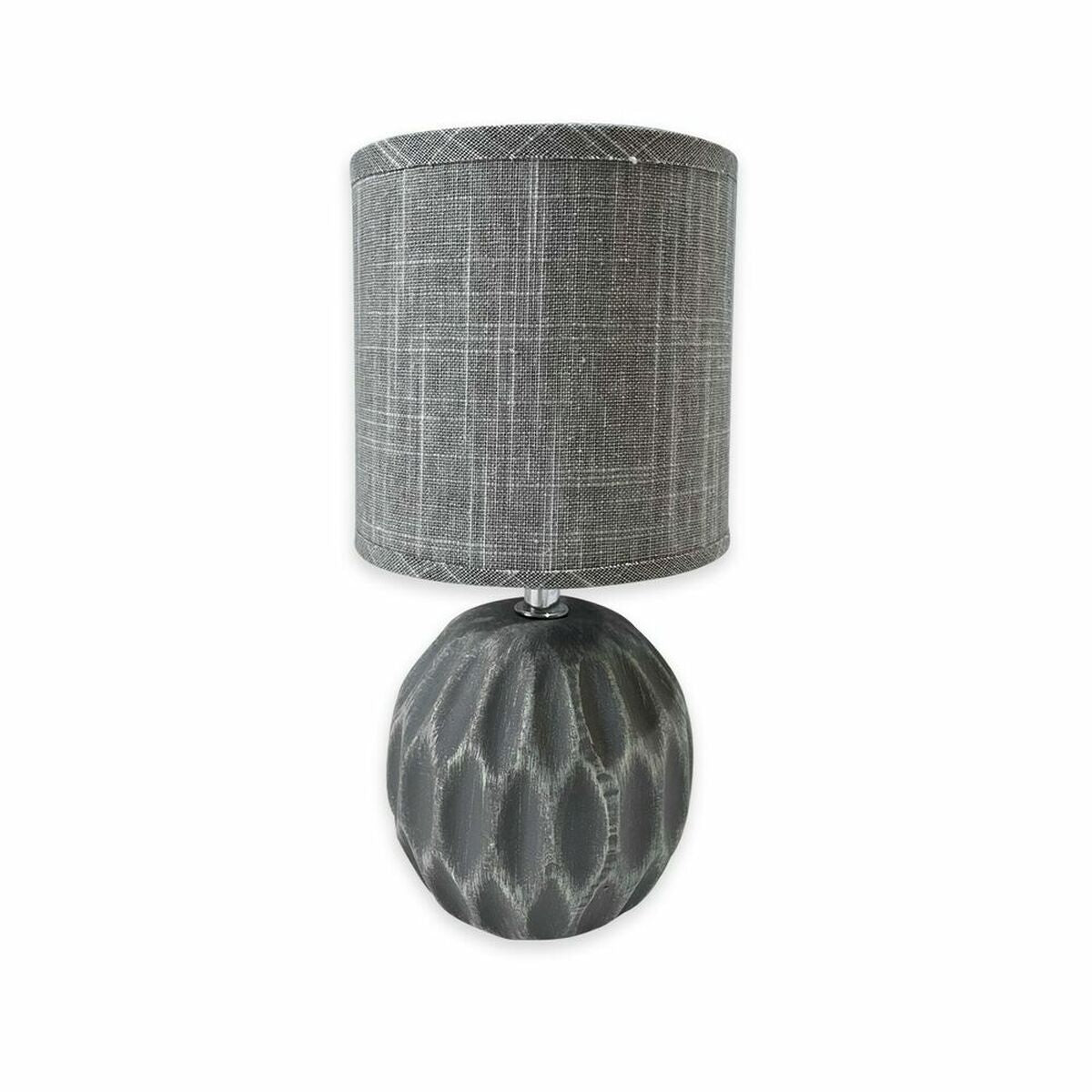 Desk lamp grey textile