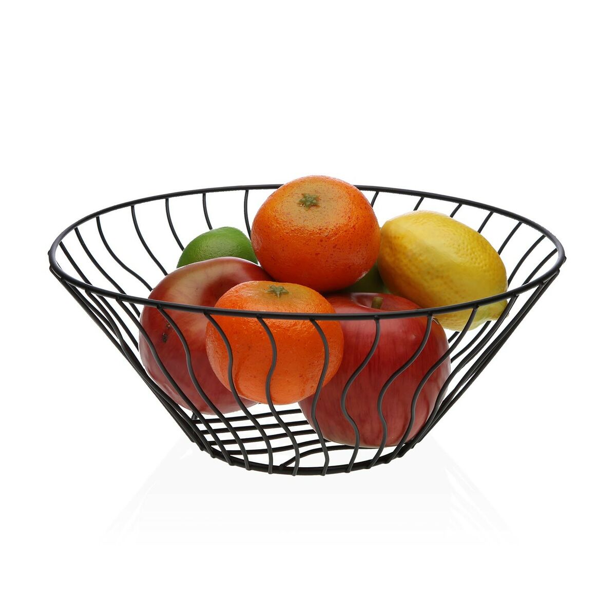 Fruit bowl black metal