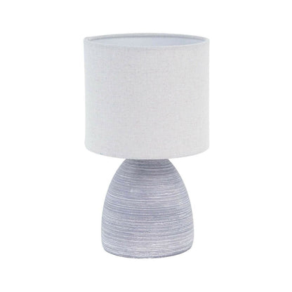 Tafellamp Versa light grijs keramiek