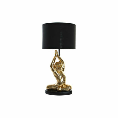 Tafellamp zwart & gouden aap