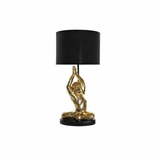 Table lamp black golden monkey