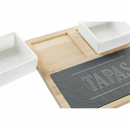 Appetizer Tapas Board Bamboo Stoneware