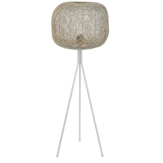 Floor Lamp White Metal Strings