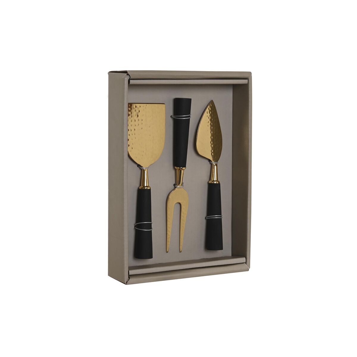Cheese Knives gold and black