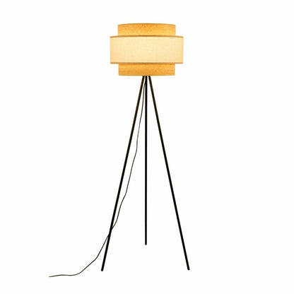 Floor Lamp Natural Polyester Bamboo