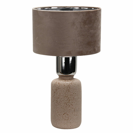 Premium table lamp brown ceramic