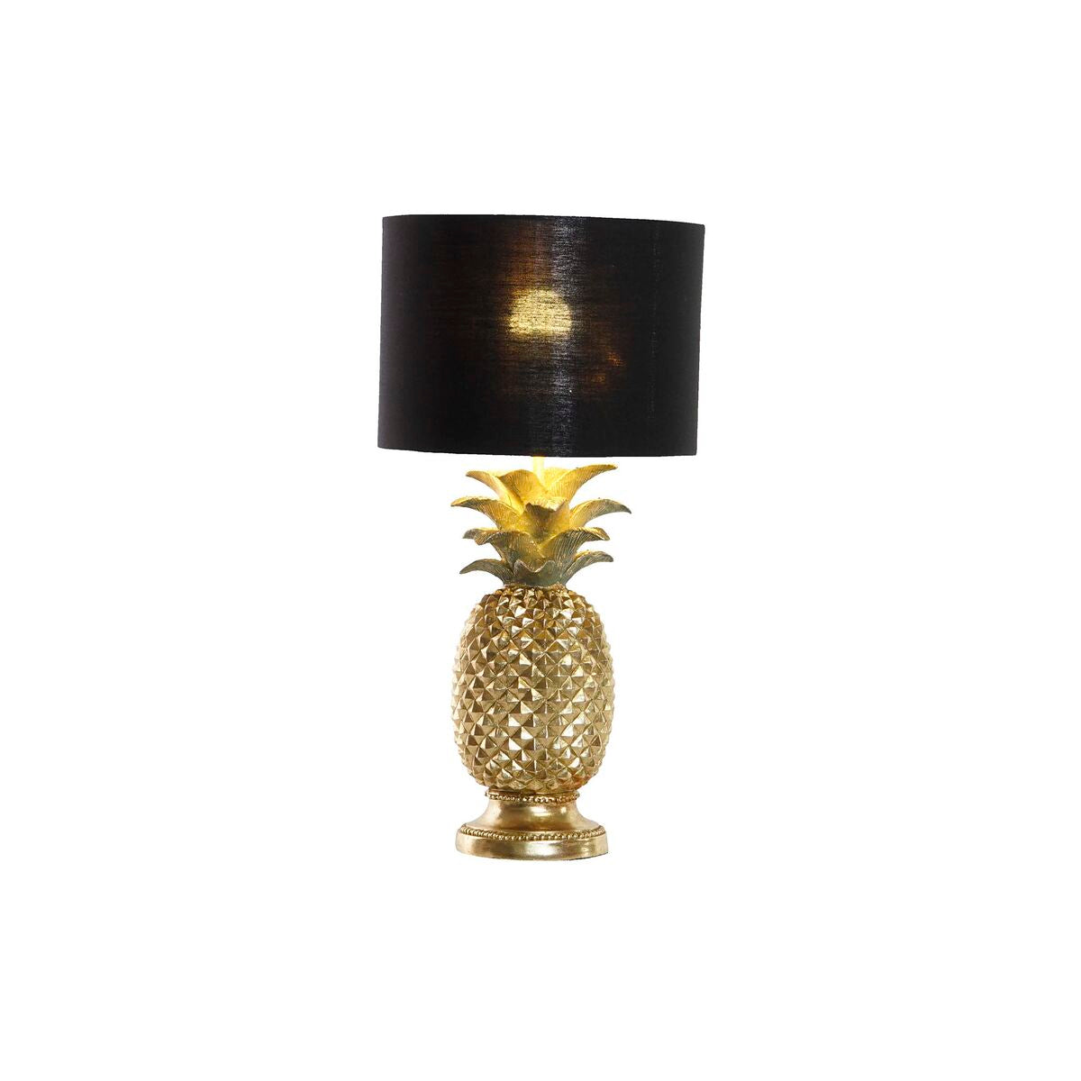 Tafellamp ananas zwart gouden hars