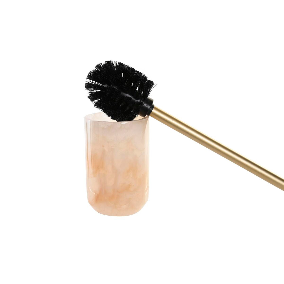 Premium toilet brush brown and grey marble - 2 pieces