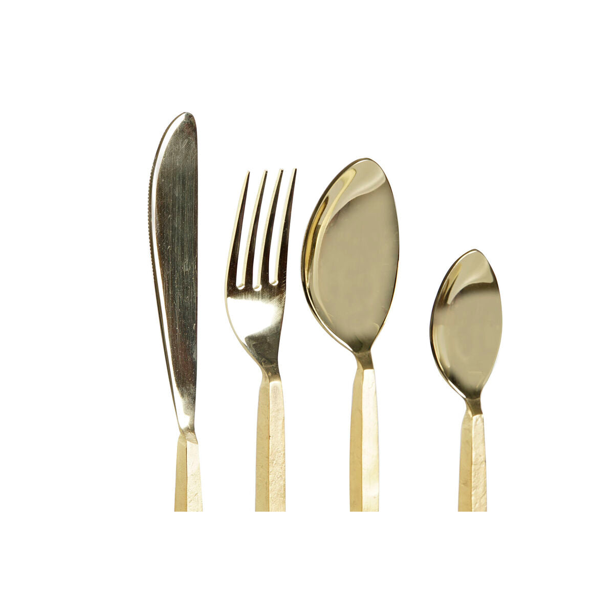 Cutlery sets golden stainless steel - 16 pieces
