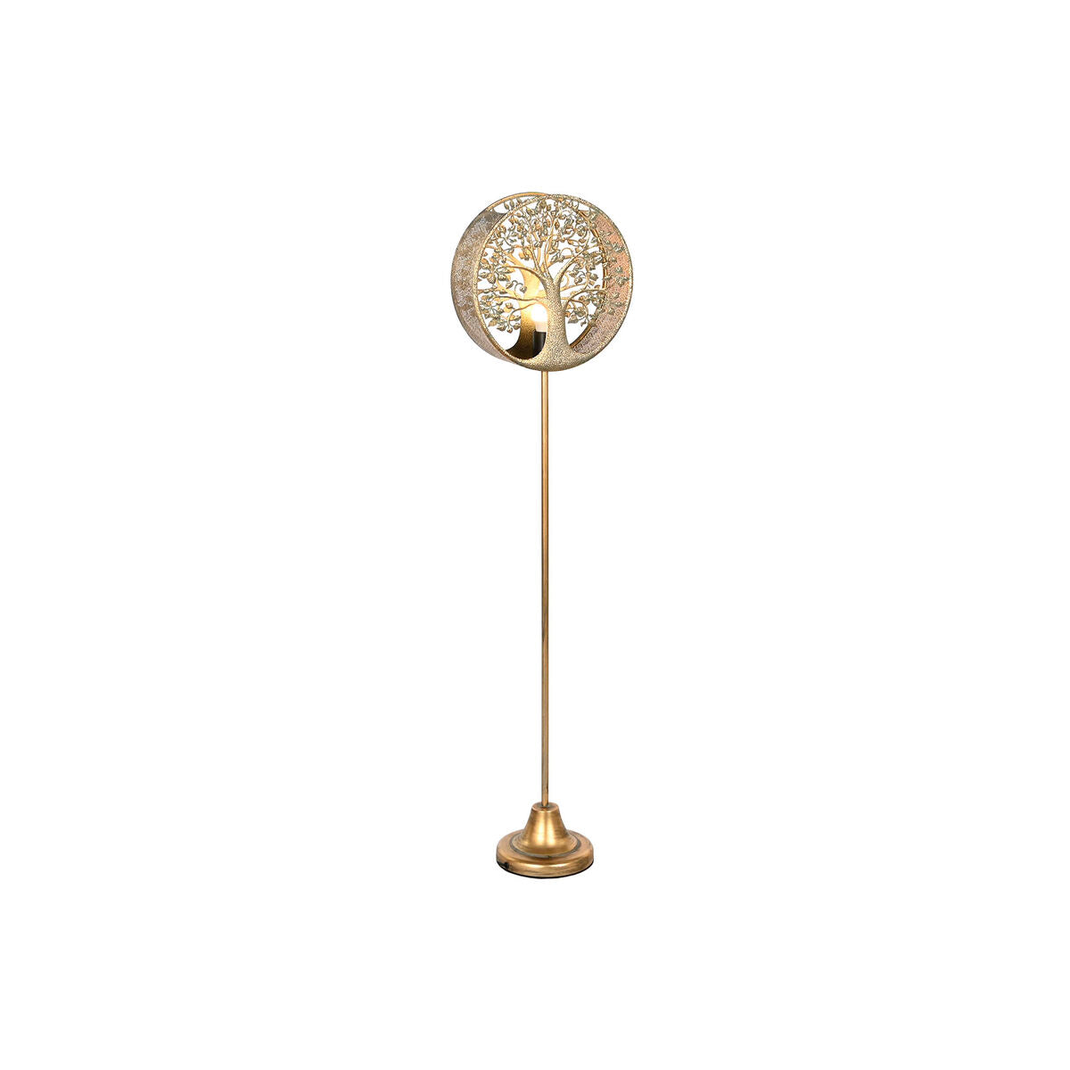 Floor Lamp Golden Metal Tree Design