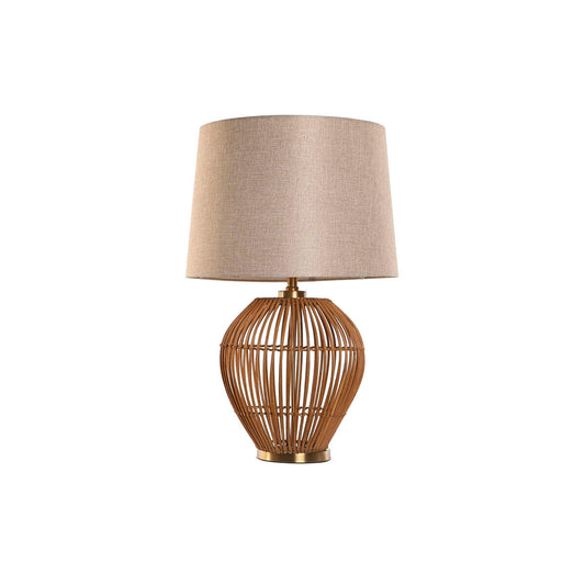 Table lamp brown golden natural design