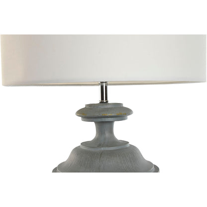 Table lamp premium white grey resin