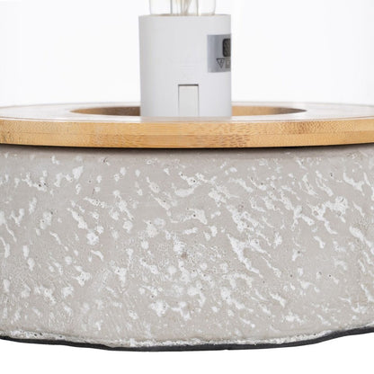 Table lamp grey cement