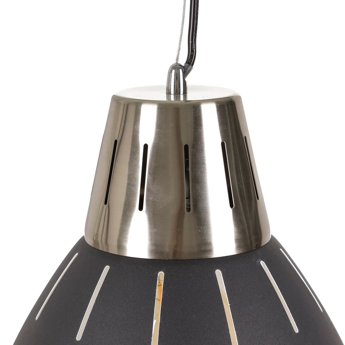 Plafondlamp Zwart Metaal 30 x 30 x 35 cm industrial