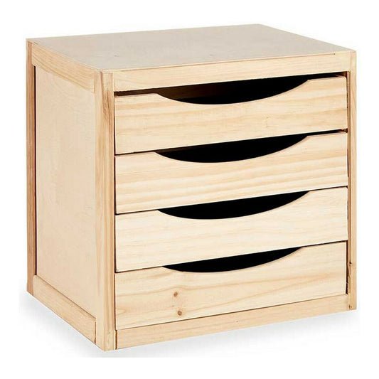 Wooden cabinet with drawers
