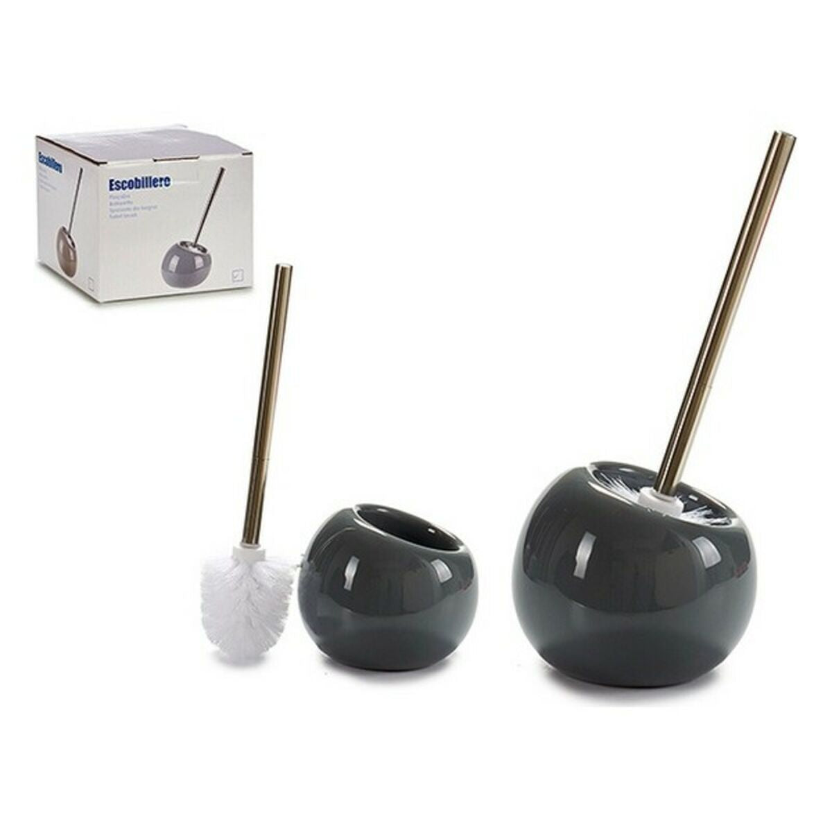 Toilet brush ceramic stainless steel