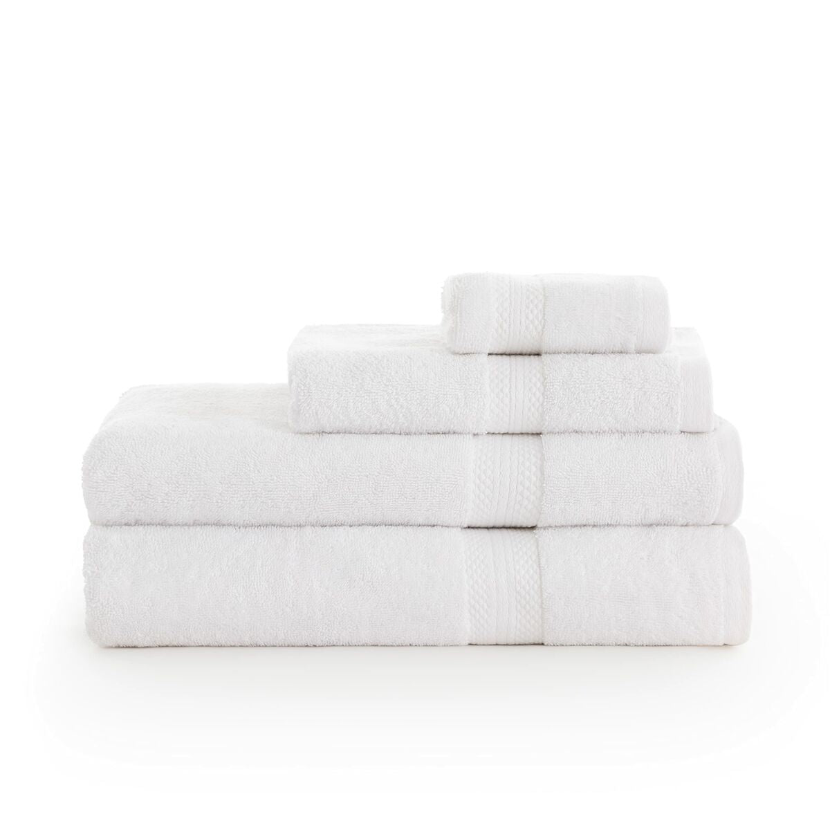 Bath towel SG Hogar White 50x100 cm - 2 pieces