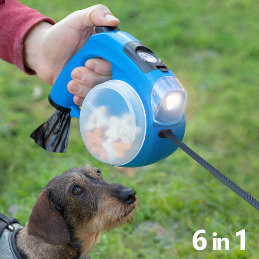 Retractable 6-in-1 dog leash