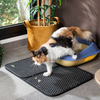 Cat litter tray mat
