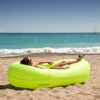 Inflatable green sofa