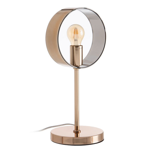 Table lamp golden crystal