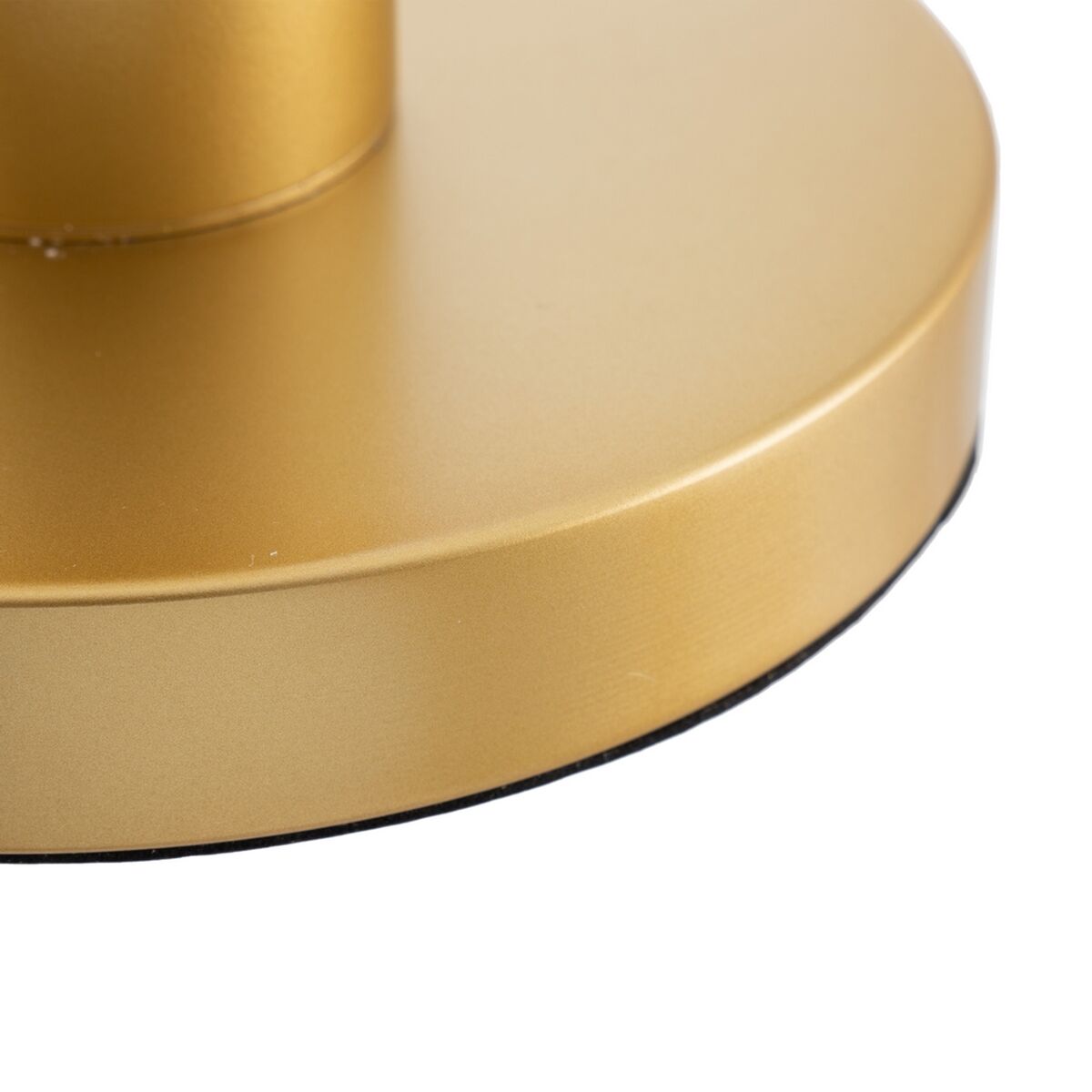 Table lamp premium golden & white metal