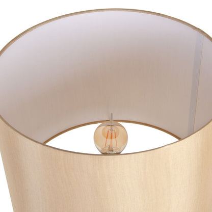 Table lamp gold ridges design