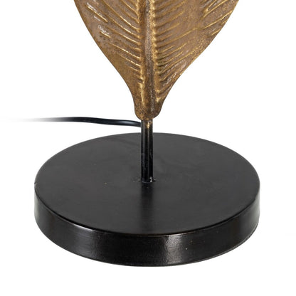 Table lamp golden feather