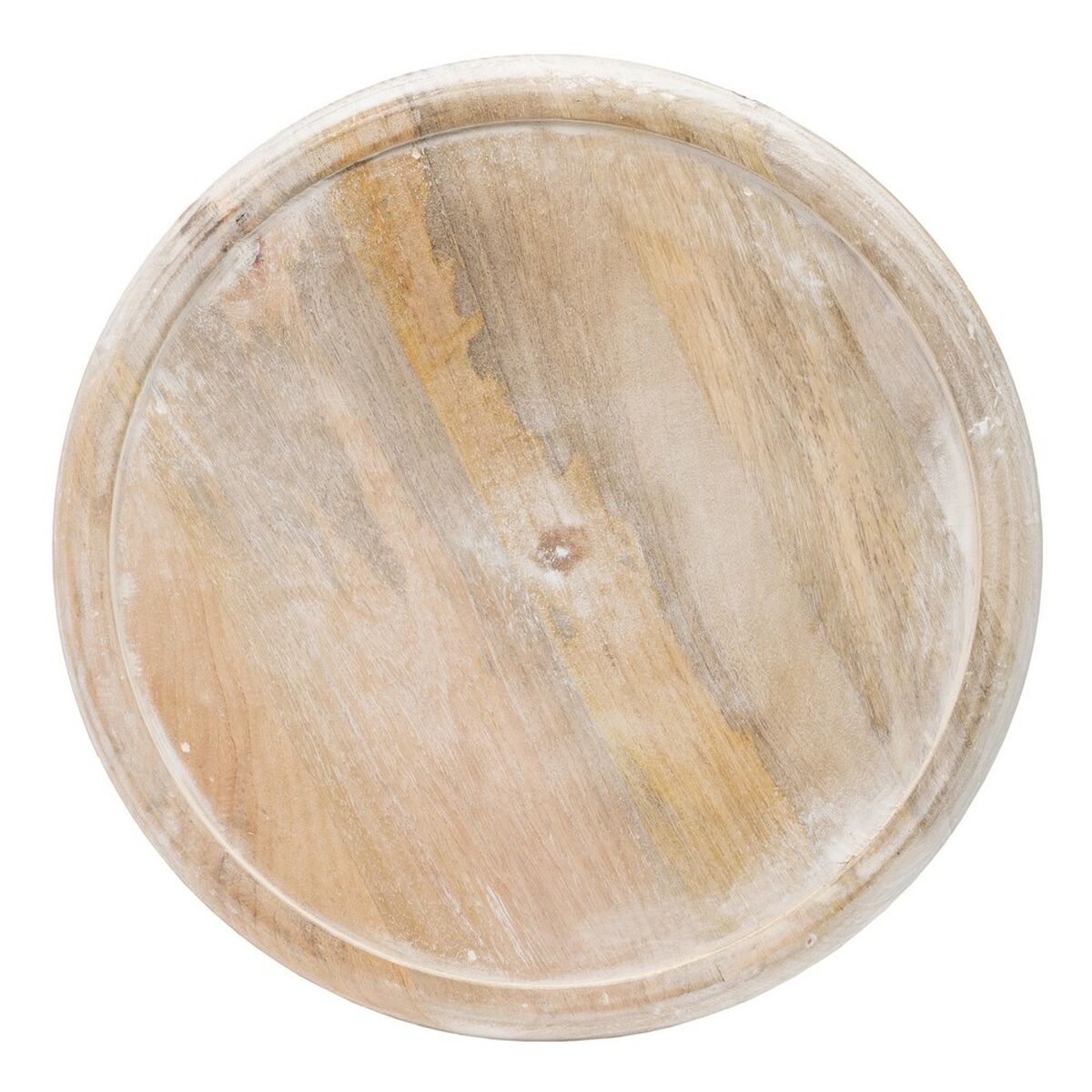 Side table white mango wood