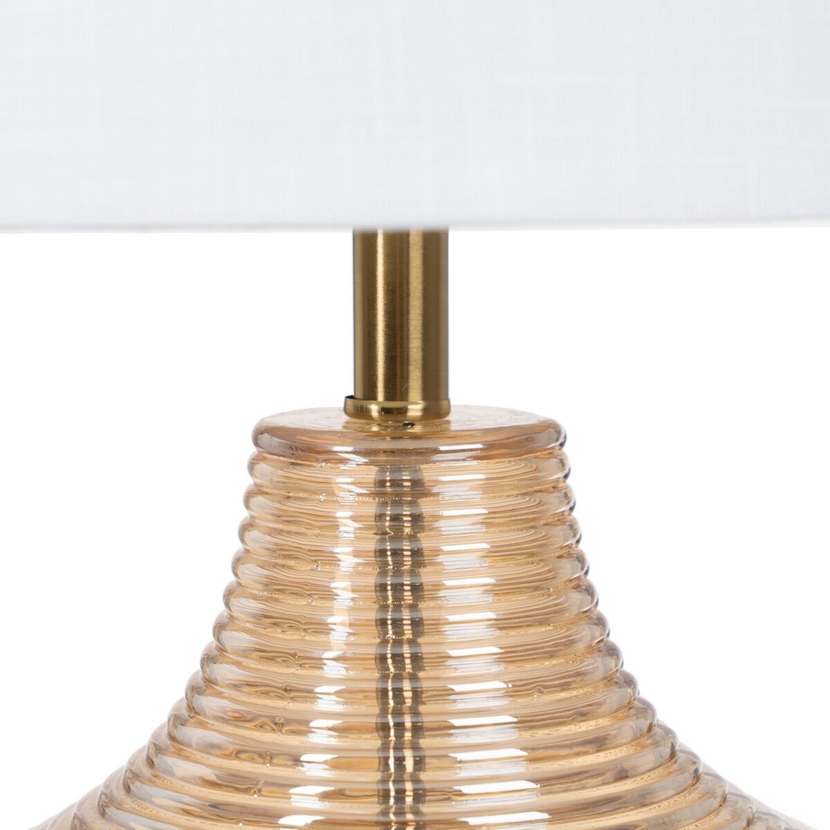 Table lamp beige transparent