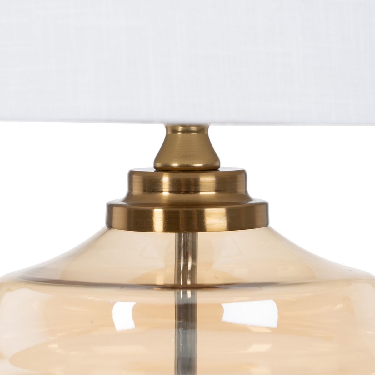 Table lamp gold / brown rond