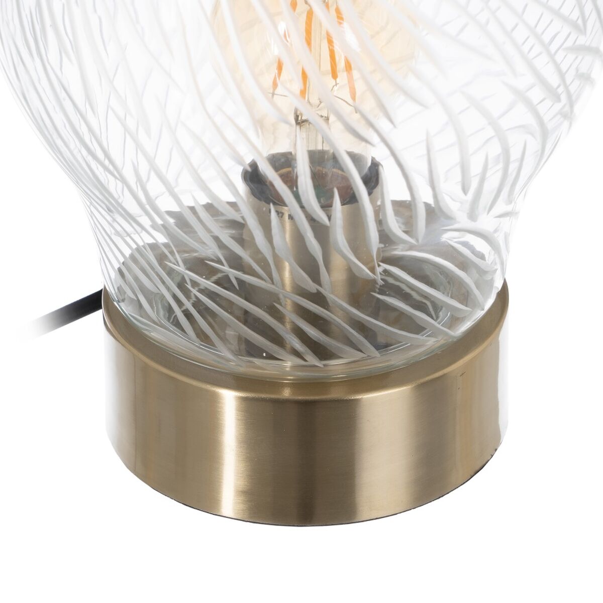 Table lamp gold transparent design