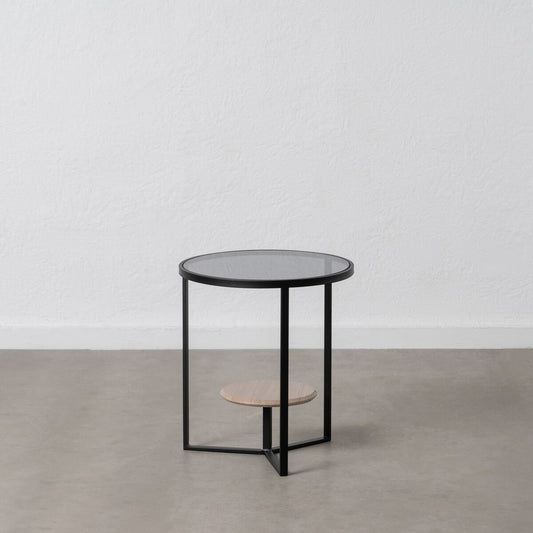 Side table Black with Crystal Iron