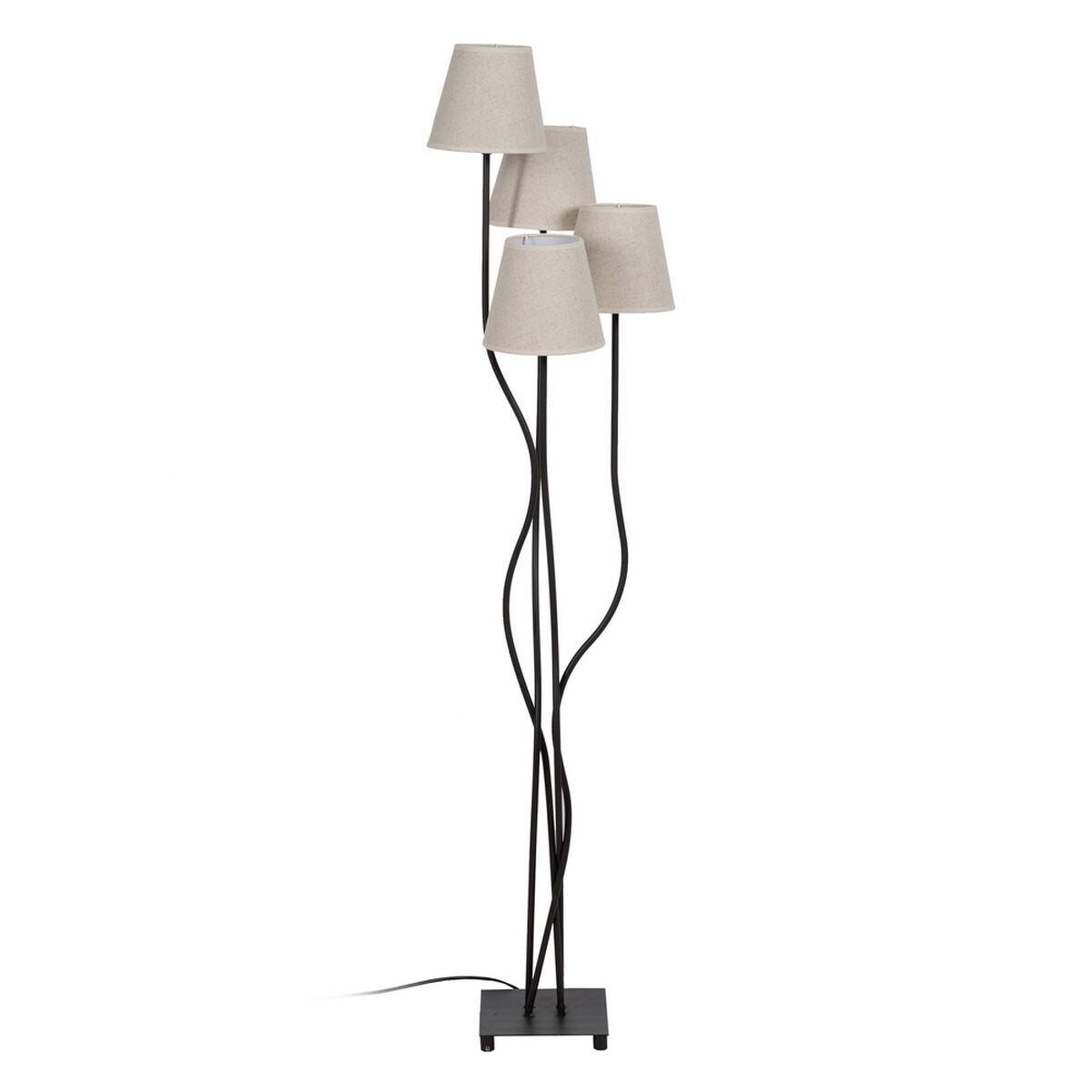 Floor Lamp Black Cream Iron