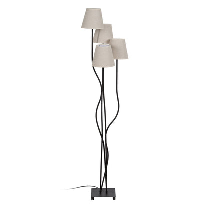 Floor Lamp Black Cream Iron