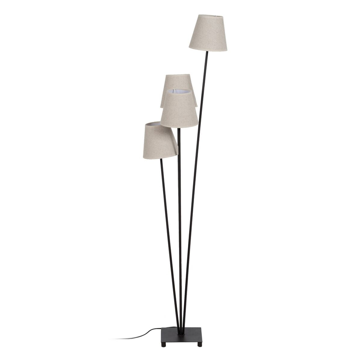 Floor Lamp Black Cream Iron