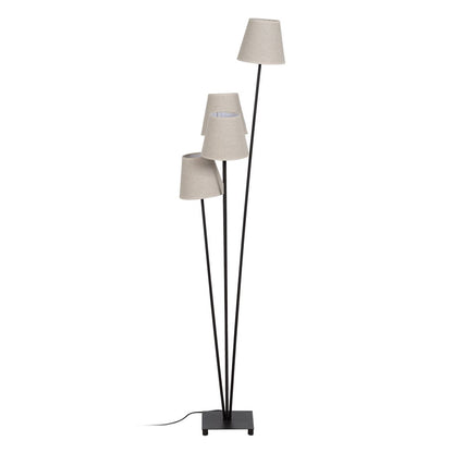 Floor Lamp Black Cream Iron