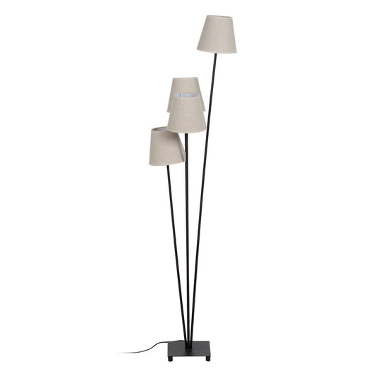 Floor Lamp Black Cream Iron