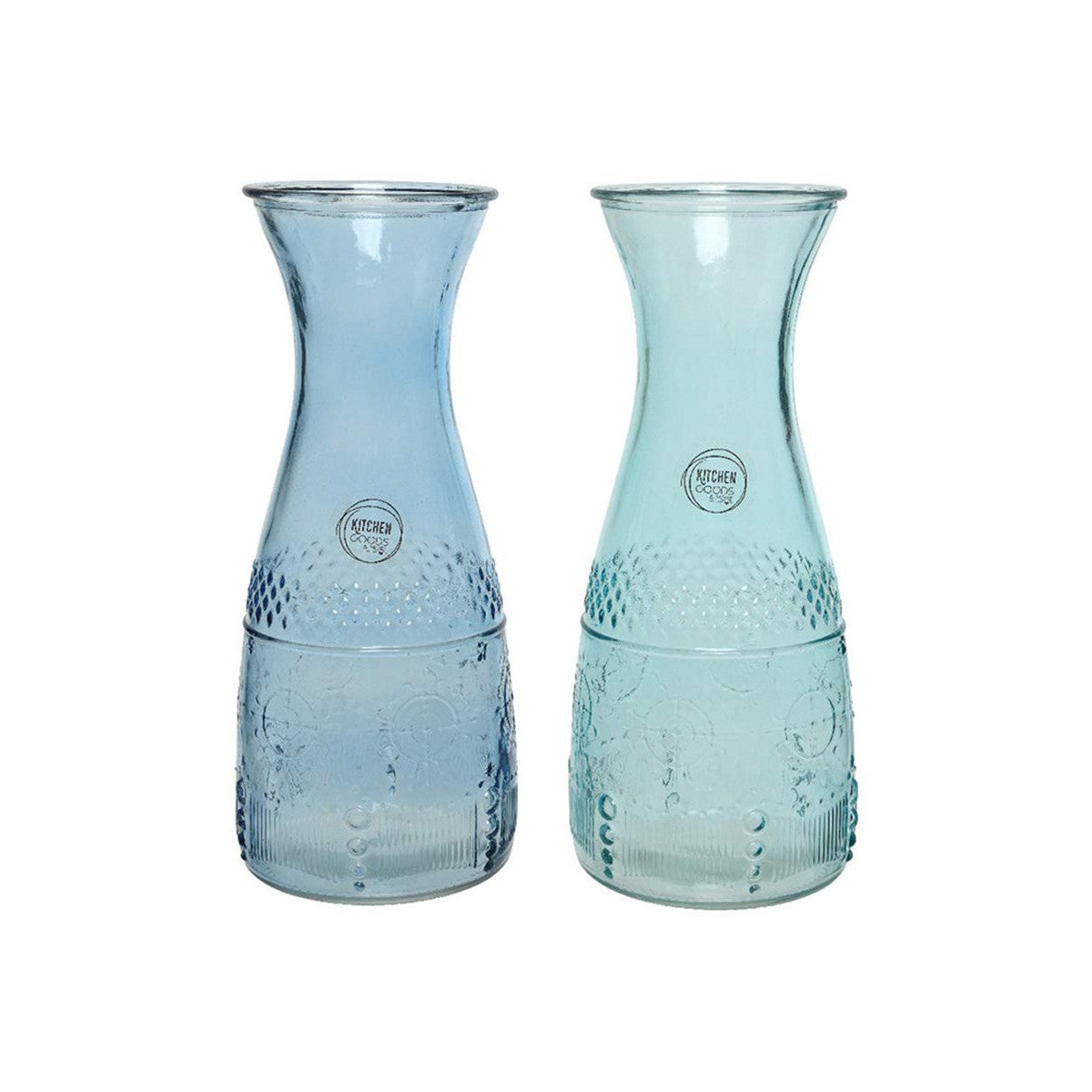 Carafe crystal Blue & dark blue