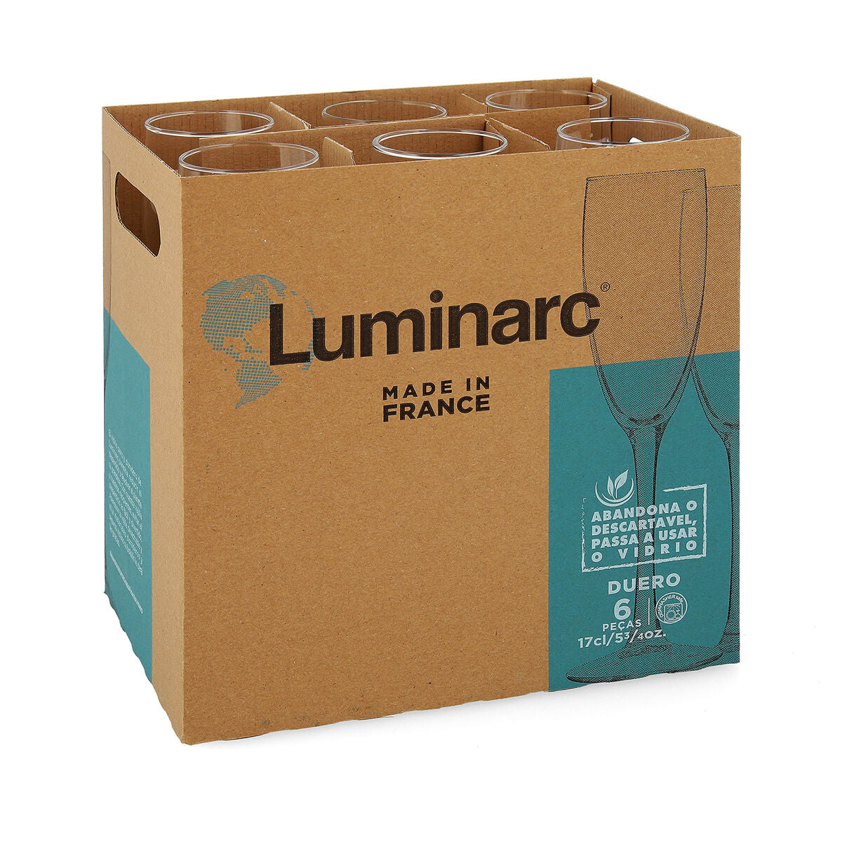 Set champagneglazen Luminarc Duero 170 ml - 6 stuks
