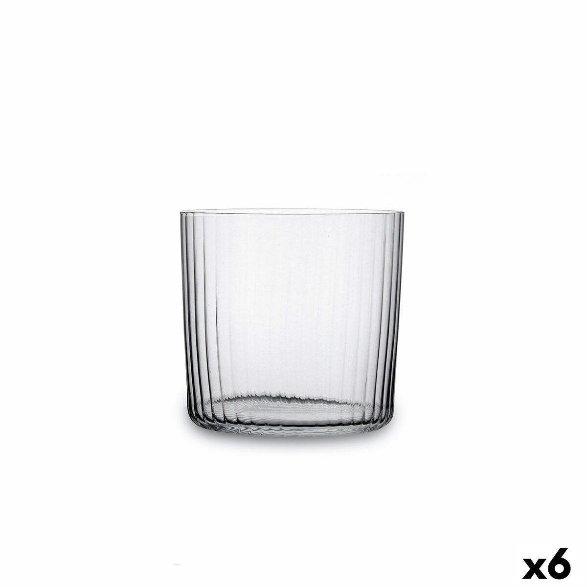 Set of glasses ribbed 350 ml - 6 pieces