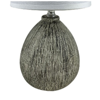 Tafellamp grijs keramiek