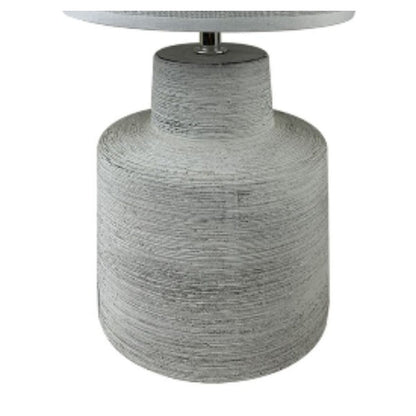 Tafellamp grijs keramiek 