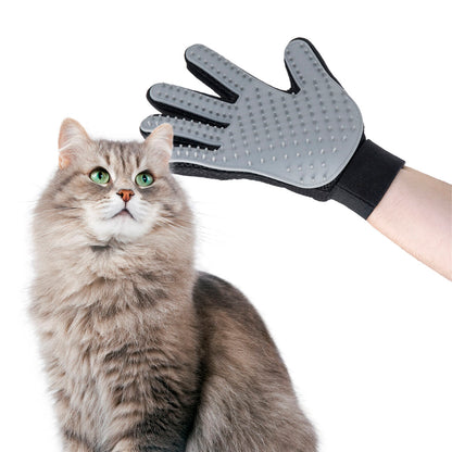 Pet brush & massage glove