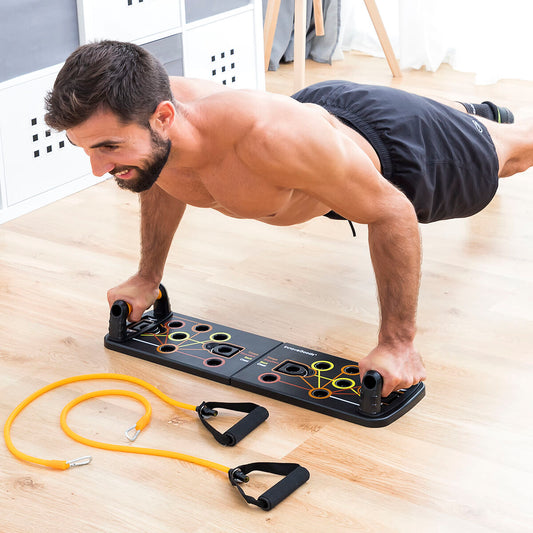 Push-Up Board with Resistance Bands