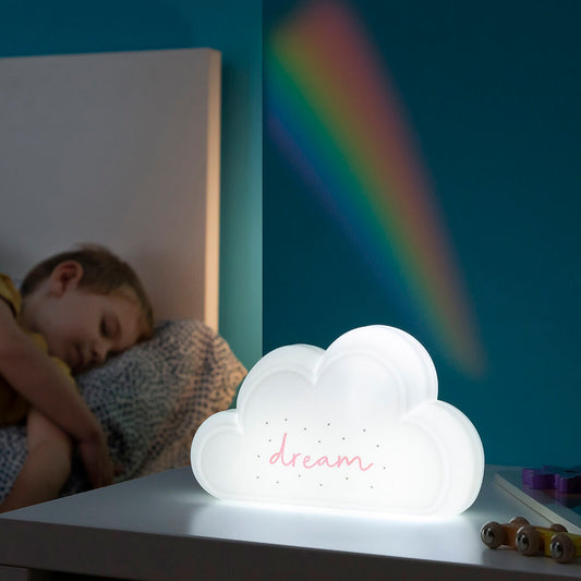 Lamp for children with rainbow projector and stickers